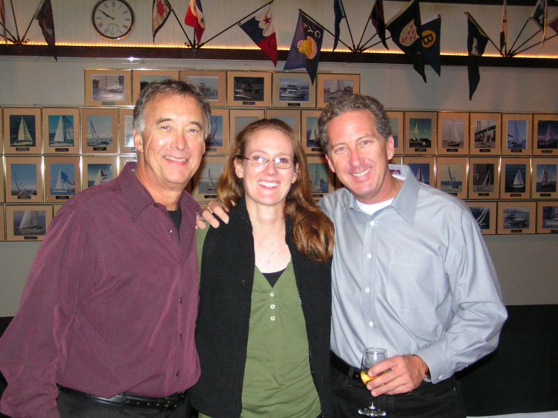 Richard & Tim flank<BR>OYC's great Elaine Mendes!