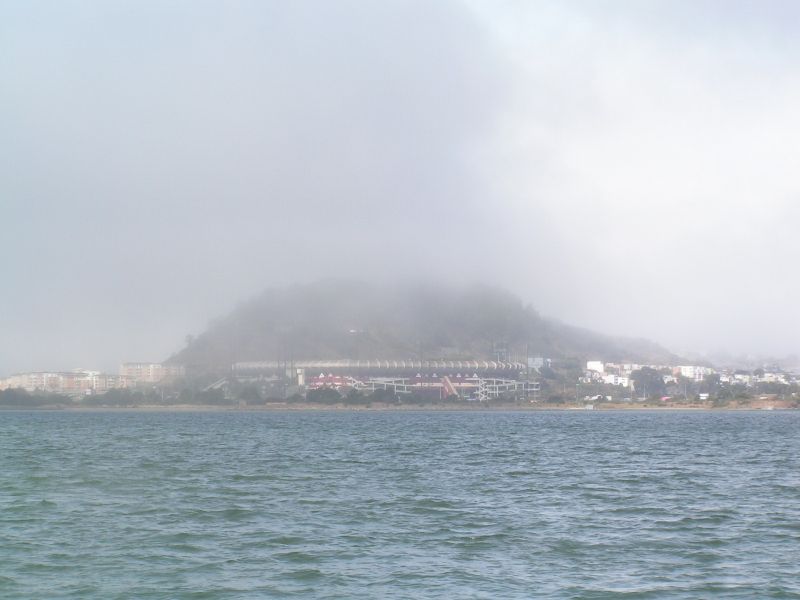 Candlestick Park abeam