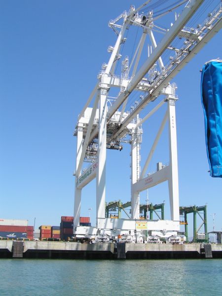 Container crane has ...