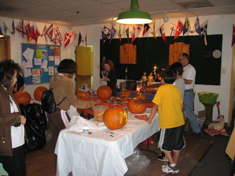 carve a pumpkin.