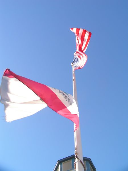 Benicia YC flags ...