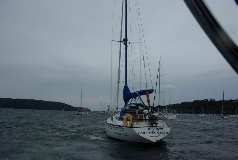 Pittwater stern view