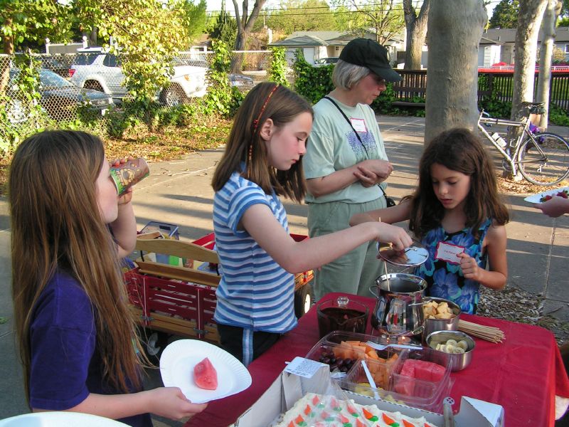 Chocolate fondue was ...