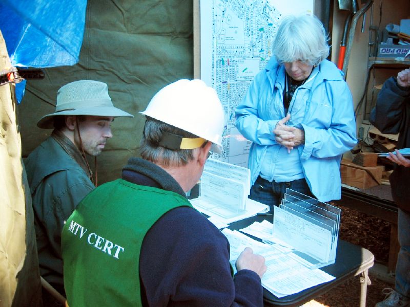 Cynthia waits for <BR>incident to post