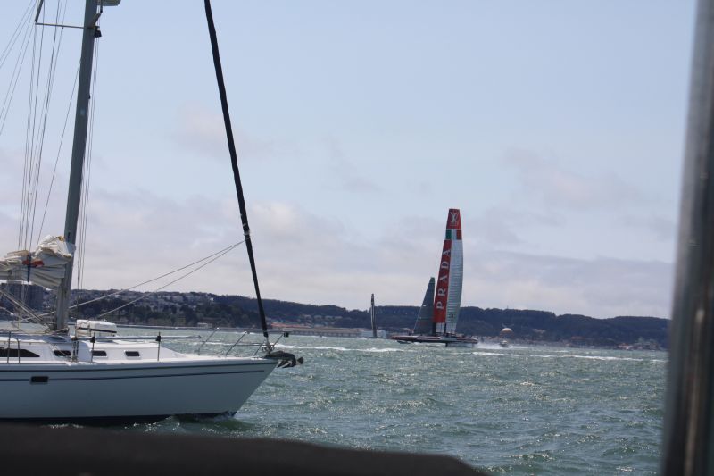 Racing to leeward mark