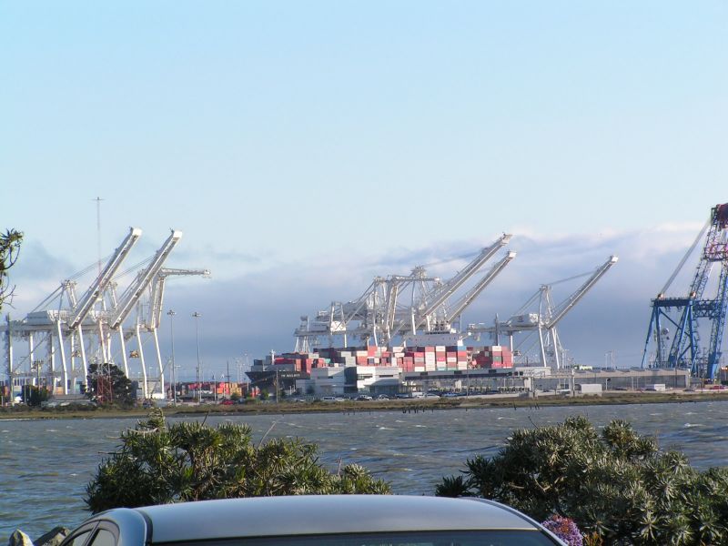 Oakland container docks ...