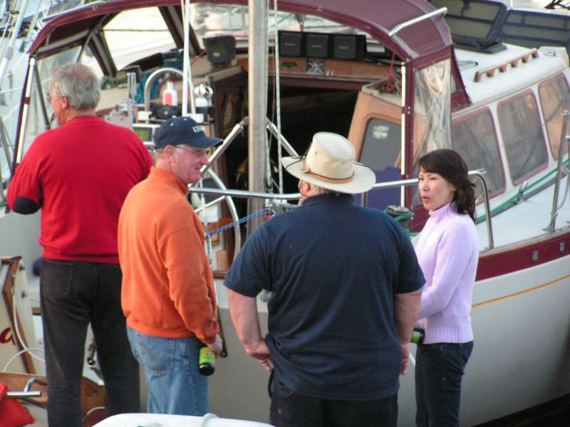 Dock talk.