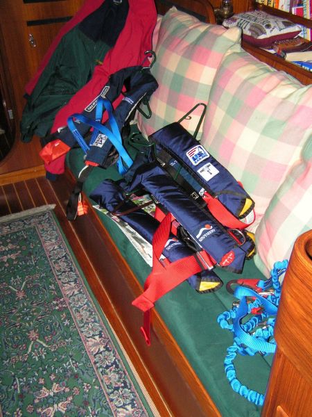 life jackets & harnesses.