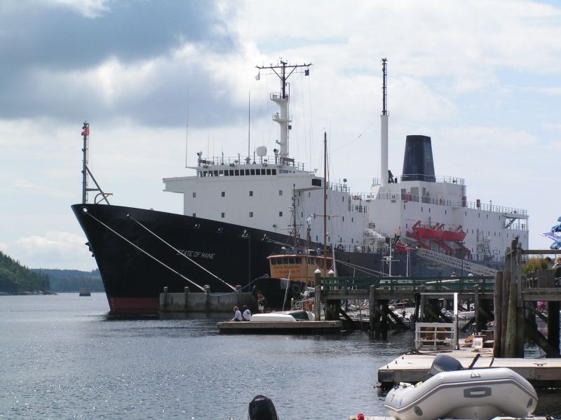 Maine's training ship.