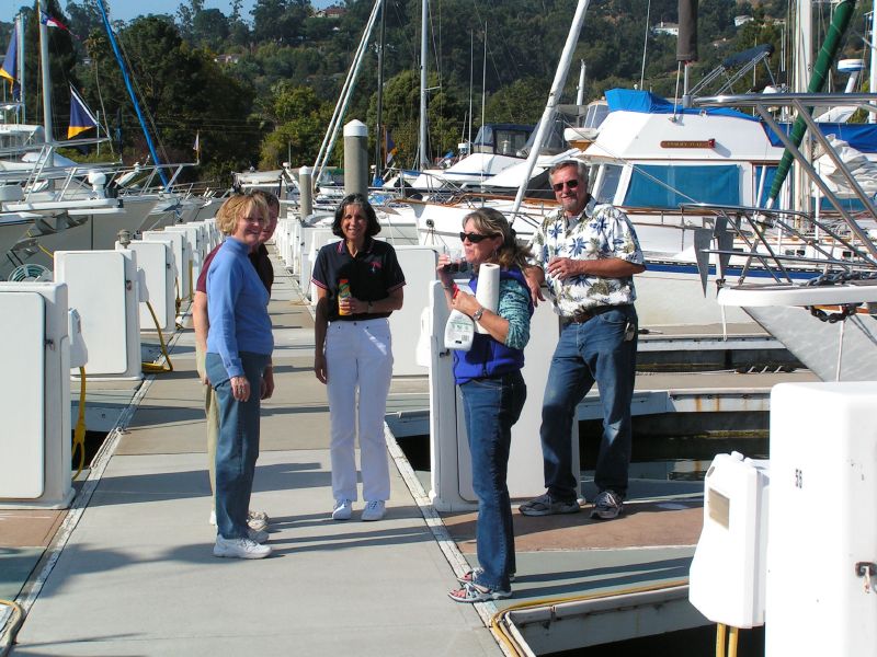 Dock crowd