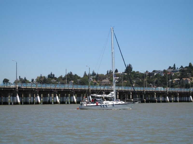 up the Napa river.