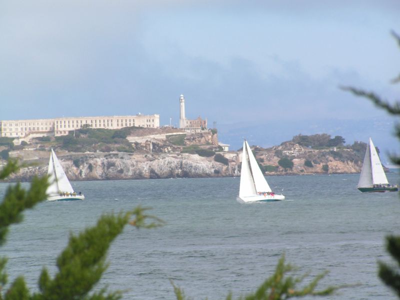 past Alcatraz ...