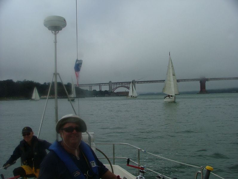 Fog astern