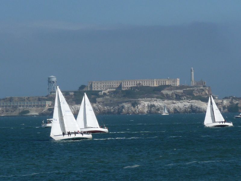 passing Alcatraz ...