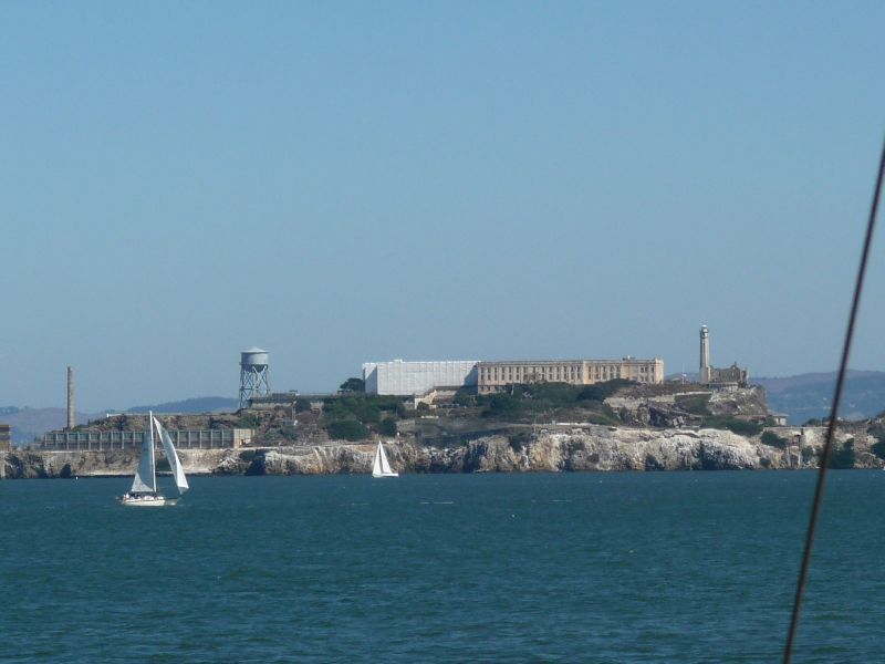 <I>Zenith</I> passes Alcatraz