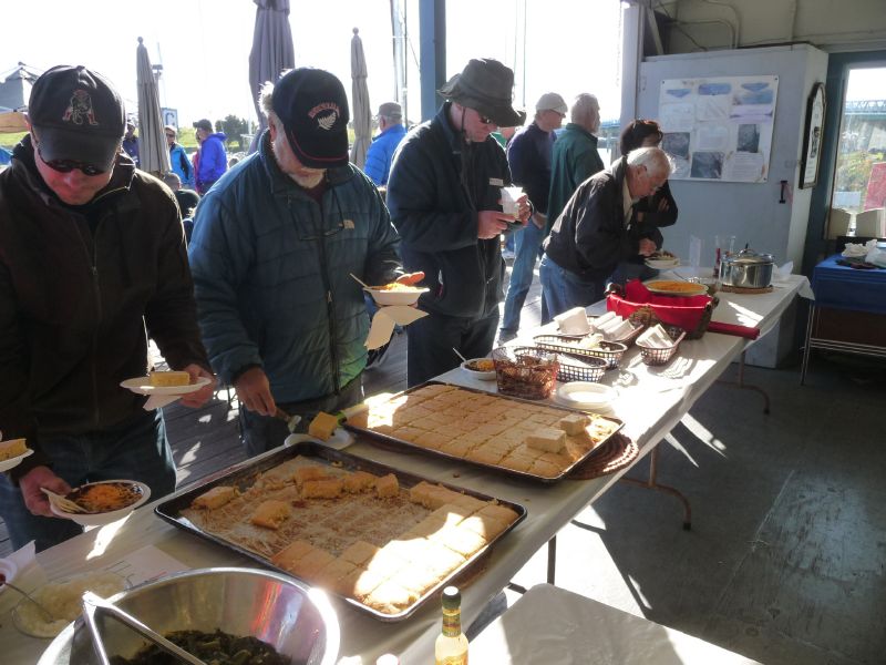 the chow line ...