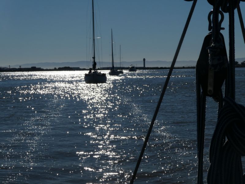 Safe back in<br> deep channel.