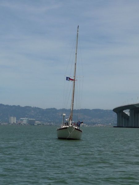 At anchor, Clipper Cove