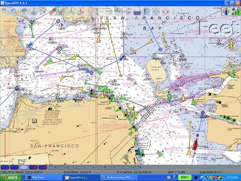 Main Bay <BR>46 AIS targets