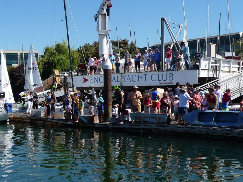 boats lined up ...