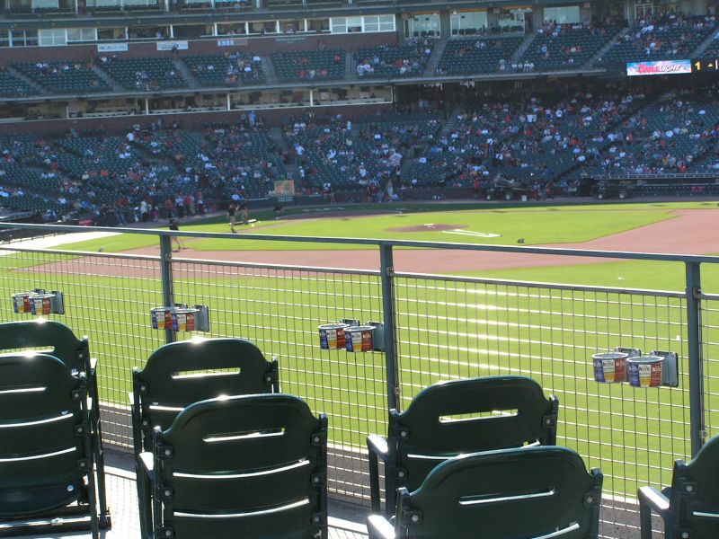 bleacher seats ...