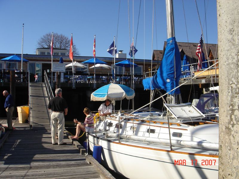 Dockside chats follow...