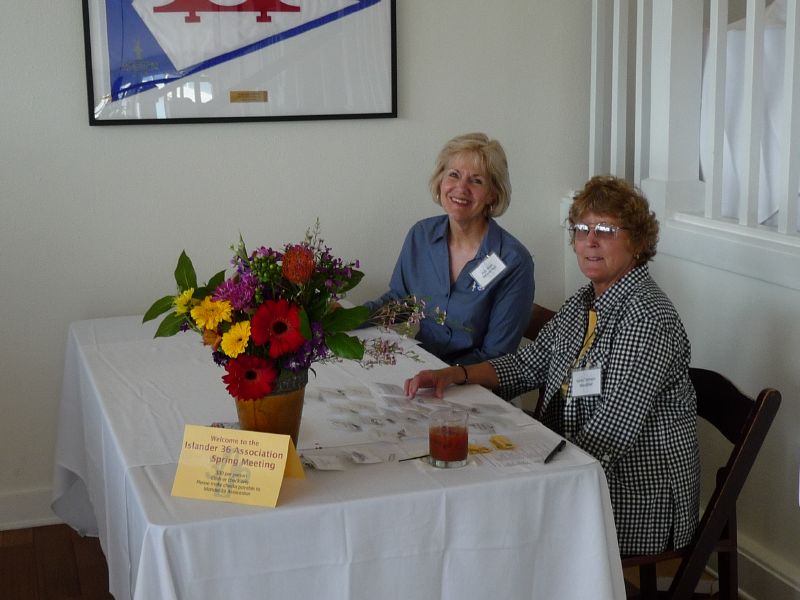 Judy & Karen welcome desk