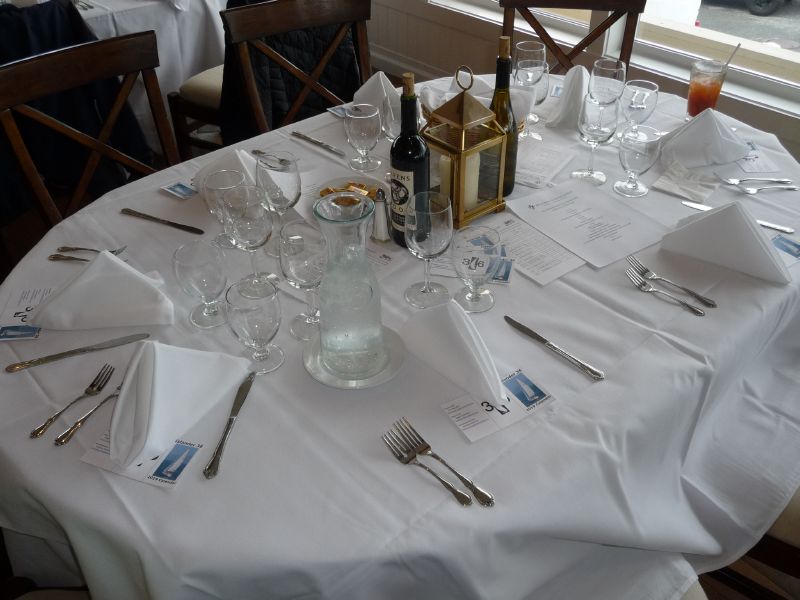 Tables are set ...