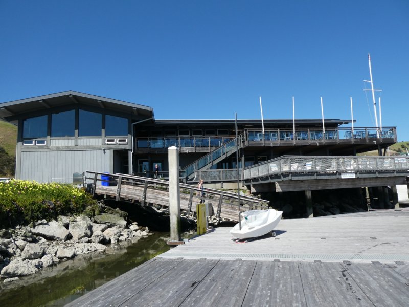 Down the dock ...