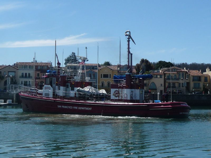 Fireboat visit ...