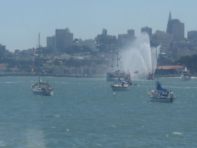 1200: Fireboat starts ...