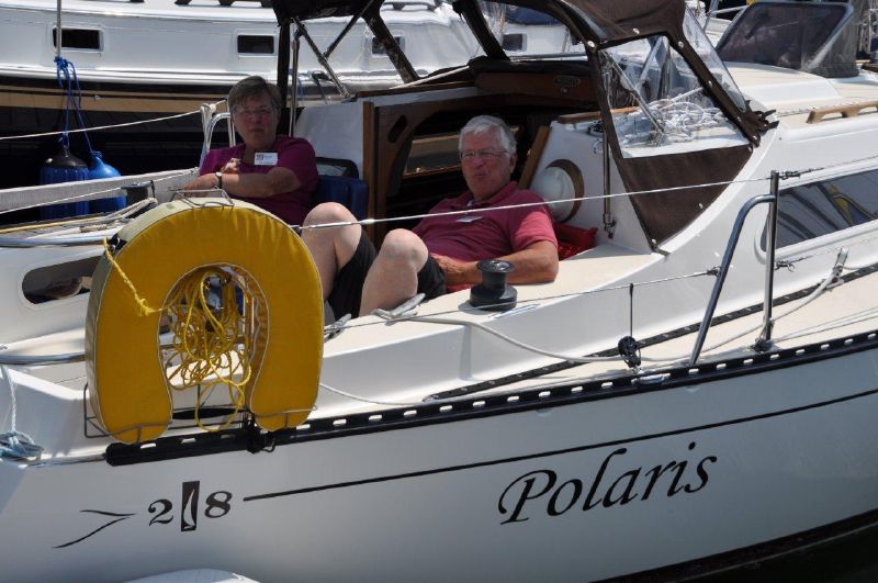 39 Don & Susie with thier beautifully restored Polaris