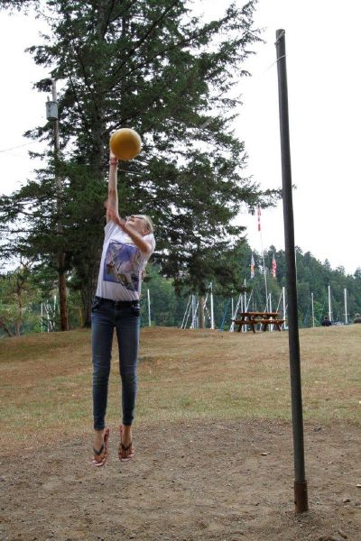 011 ....with the ever popular tether ball.