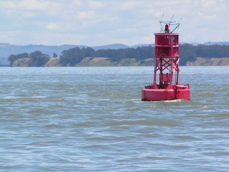 Into San Pablo Bay ...