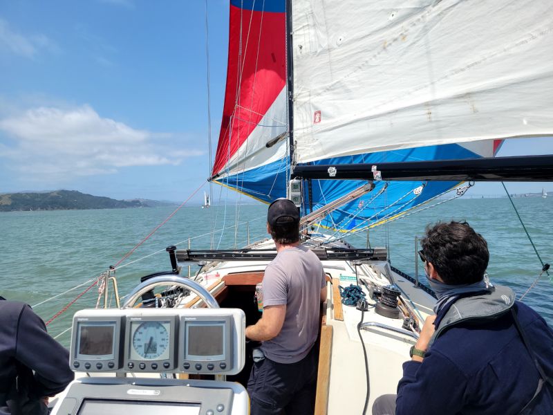 under spinnaker, but ...