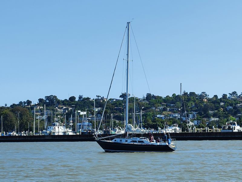 leaving the harbor ...