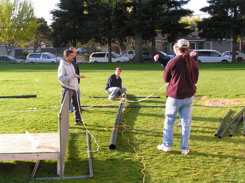 <I>Ranger's</I> masts.