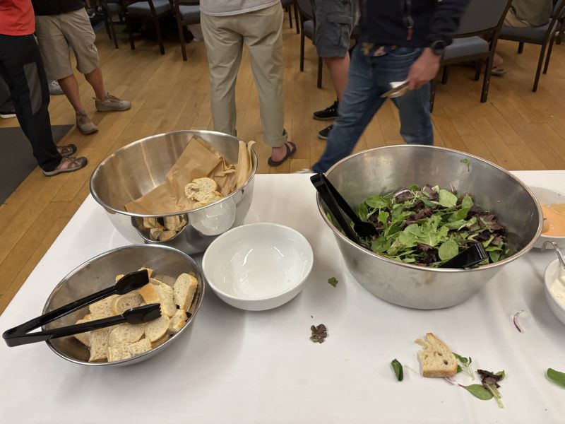 Salad too.